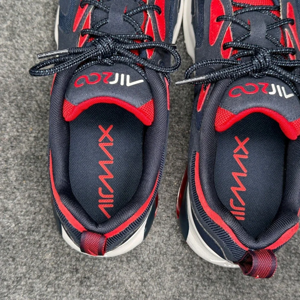 Nike Air Max 200 Running‎ Shoes Men's 10.5 Obsidian University Red Athletic Run
